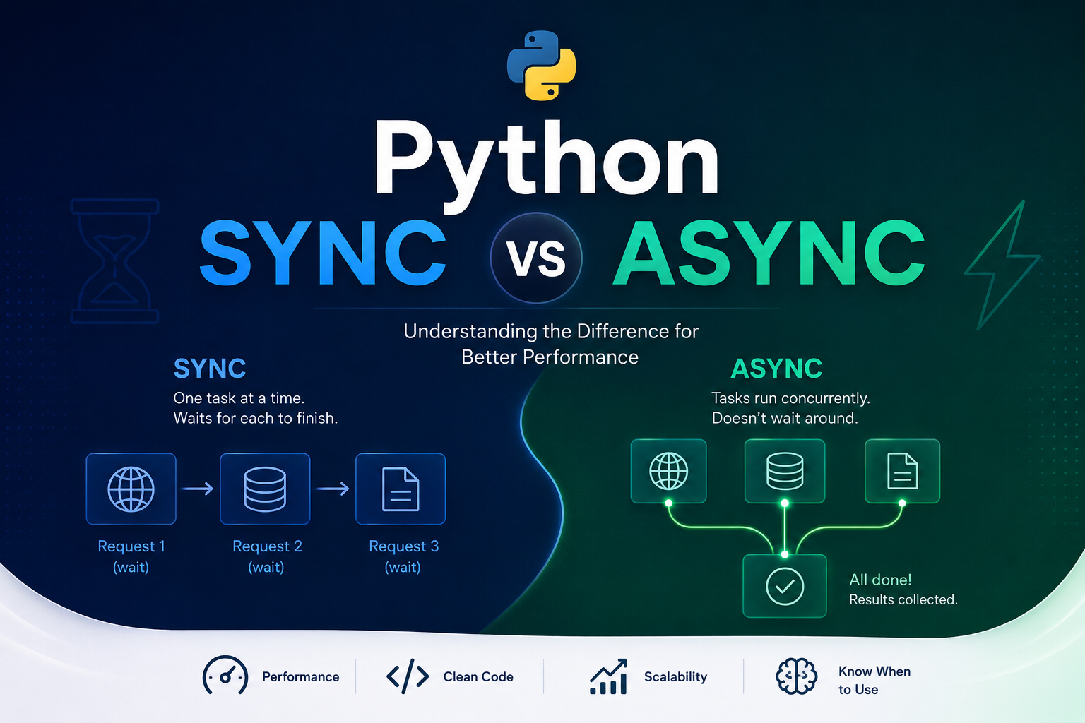 Sync vs Async in Python - Understanding what's happening